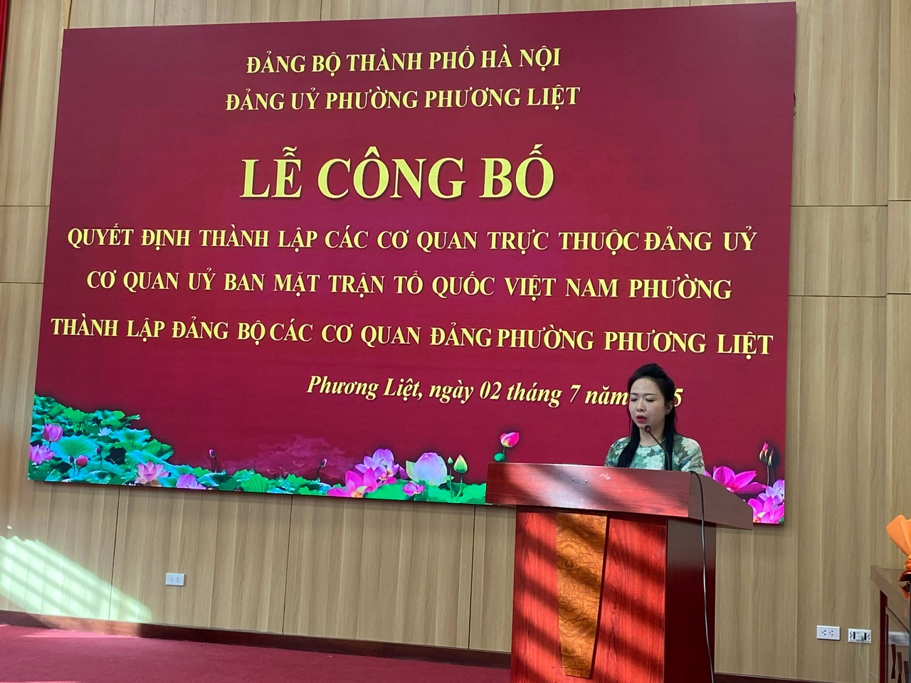 Lễ công bố Quyết định thành lập các cơ quan trực thuộc Đảng ủy, bổ nhiệm cán bộ và thành lập Đảng bộ các cơ quan Đảng phường Phương Liệt- Ảnh 6.