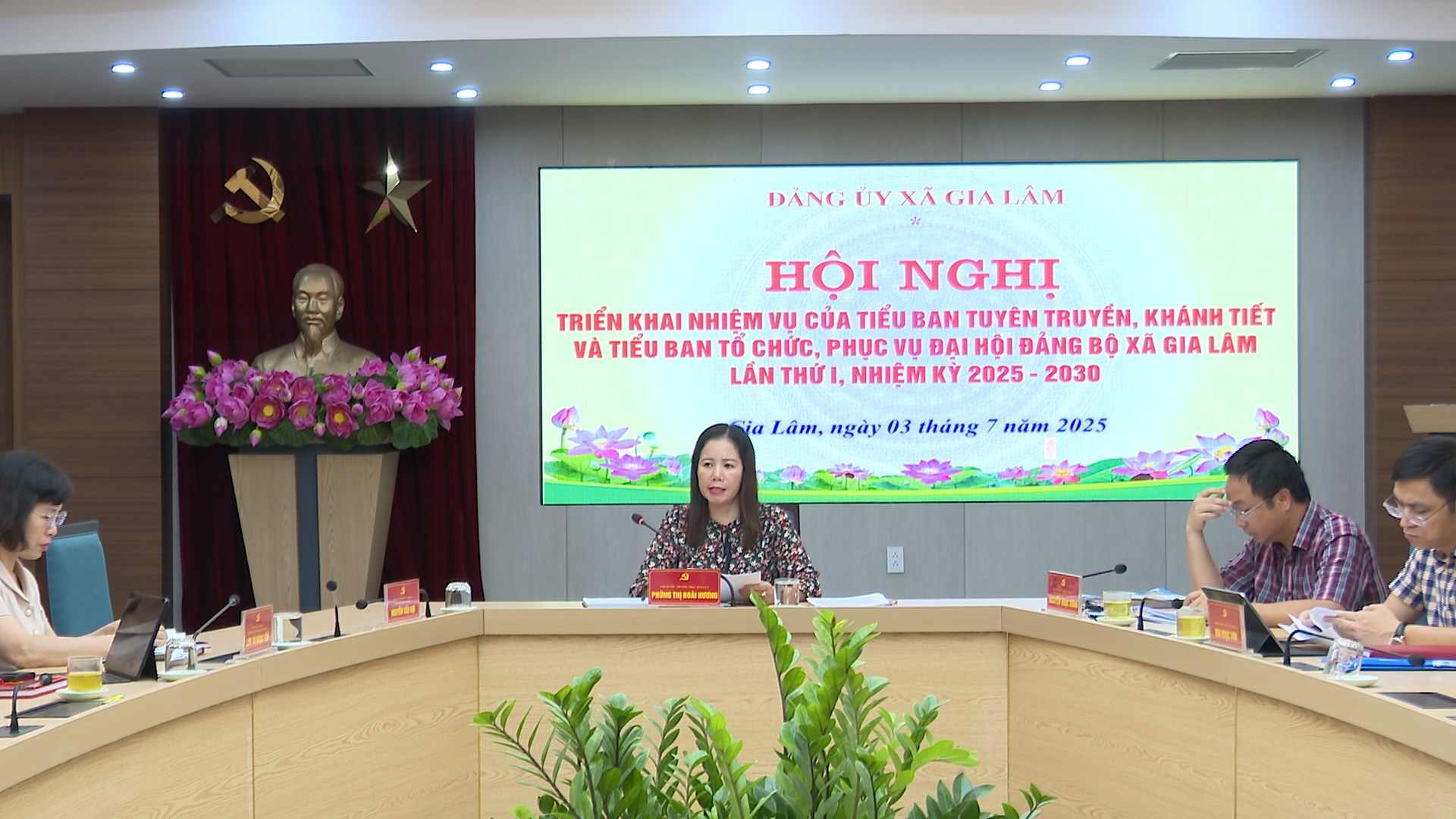Hội nghị triển khai nhiệm vụ của Tiểu ban Tuyên truyền, Khánh tiết và Tiểu ban Tổ chức, phục vụ Đại hội Đảng bộ xã Gia Lâm lần thứ I, nhiệm kỳ 2025–2030- Ảnh 3.