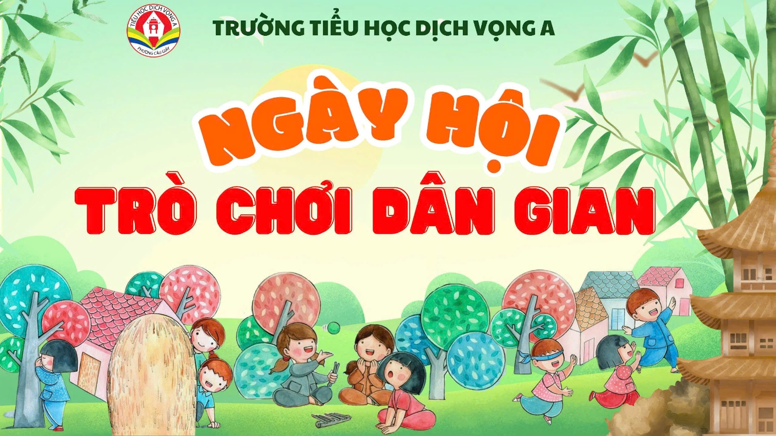 A poster with cartoon children playing in the park  AI-generated content may be incorrect.