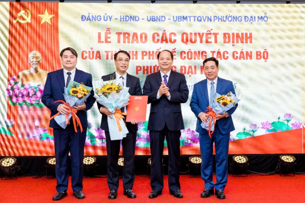 Thành ủy Hà Nội công bố, trao Quyết định thành lập phường và công tác cán bộ tại phường Đại Mỗ- Ảnh 6.