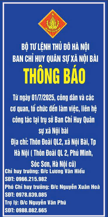 CHI TIẾT TRỤ SỞ LÀM VIỆC MỚI CỦA CÔNG AN XÃ VÀ BAN CHỈ HUY QUÂN SỰ XÃ NỘI BÀI- Ảnh 2.