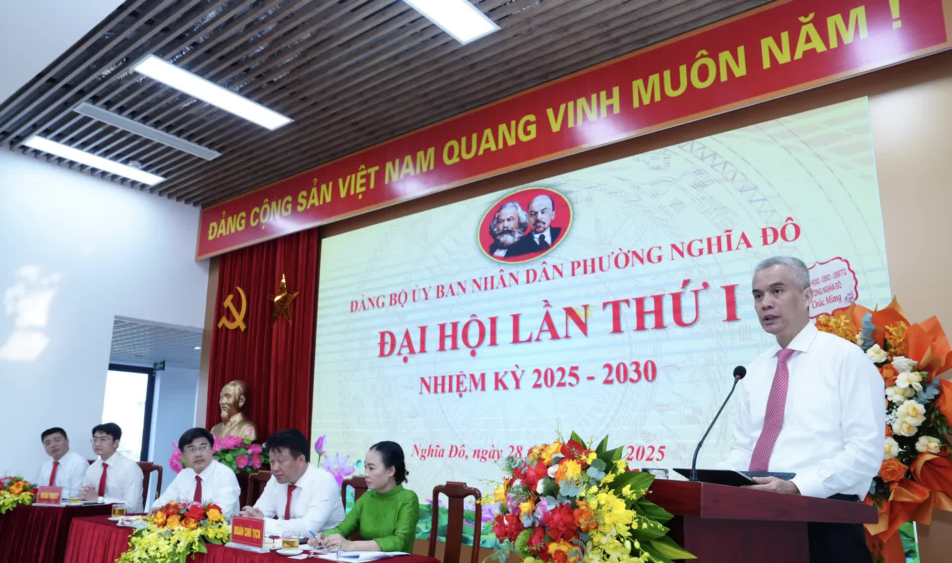Đại hội Đảng bộ UBND phường Nghĩa Đô lần thứ nhất, nhiệm kỳ 2025-2030- Ảnh 3.