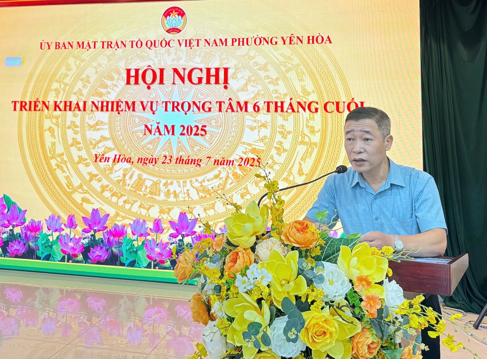 Ủy ban MTTQ Việt Nam phường Yên Hòa tổ chức gặp mặt cán bộ Mặt trận, thành viên Ban Thanh tra Nhân dân phường và triển khai nhiệm vụ trọng tâm 6 tháng cuối năm 2025- Ảnh 1.
