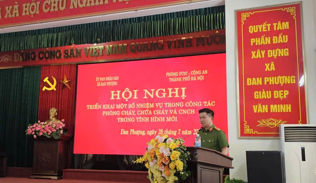 Triển khai thực hiện công tác PCCC và CNCH trên địa bàn xã Đan Phượng.- Ảnh 2.