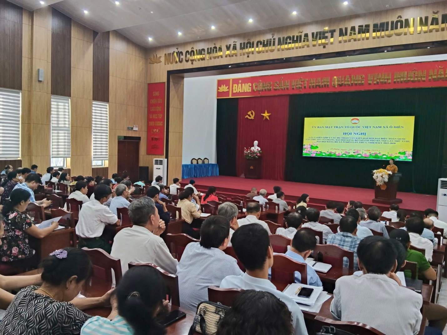 Ủy ban MTTQ Việt Nam xã Ô Diên: Nhanh chóng kiện toàn tổ chức, phát động phong trào thi đua cao điểm lập thành tích chào mừng Đại hội đại biểu Đảng bộ xã Ô Diên lần thứ I- Ảnh 1.