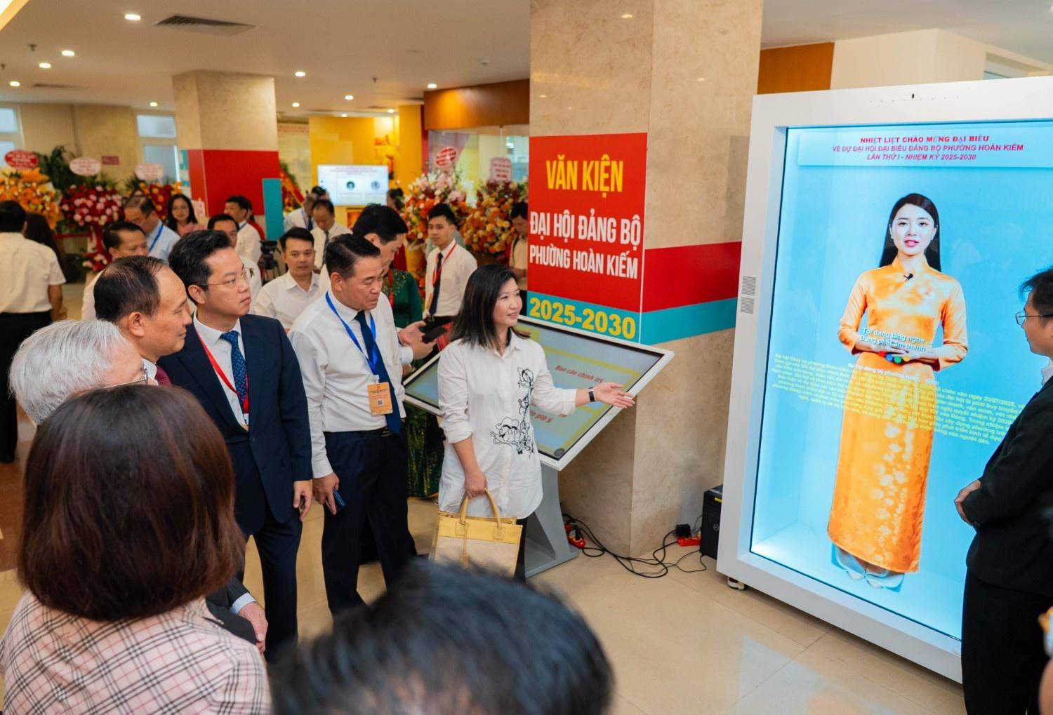 Mô hình Đại hội ứng dụng công nghệ cao tại Đại hội Đại biểu phường Hoàn Kiếm lần thứ I- Ảnh 9.