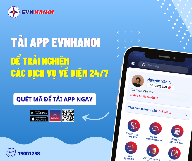 Tải App EVNHANOI để trải nghiệm dịch vụ điện 24/7- Ảnh 2.