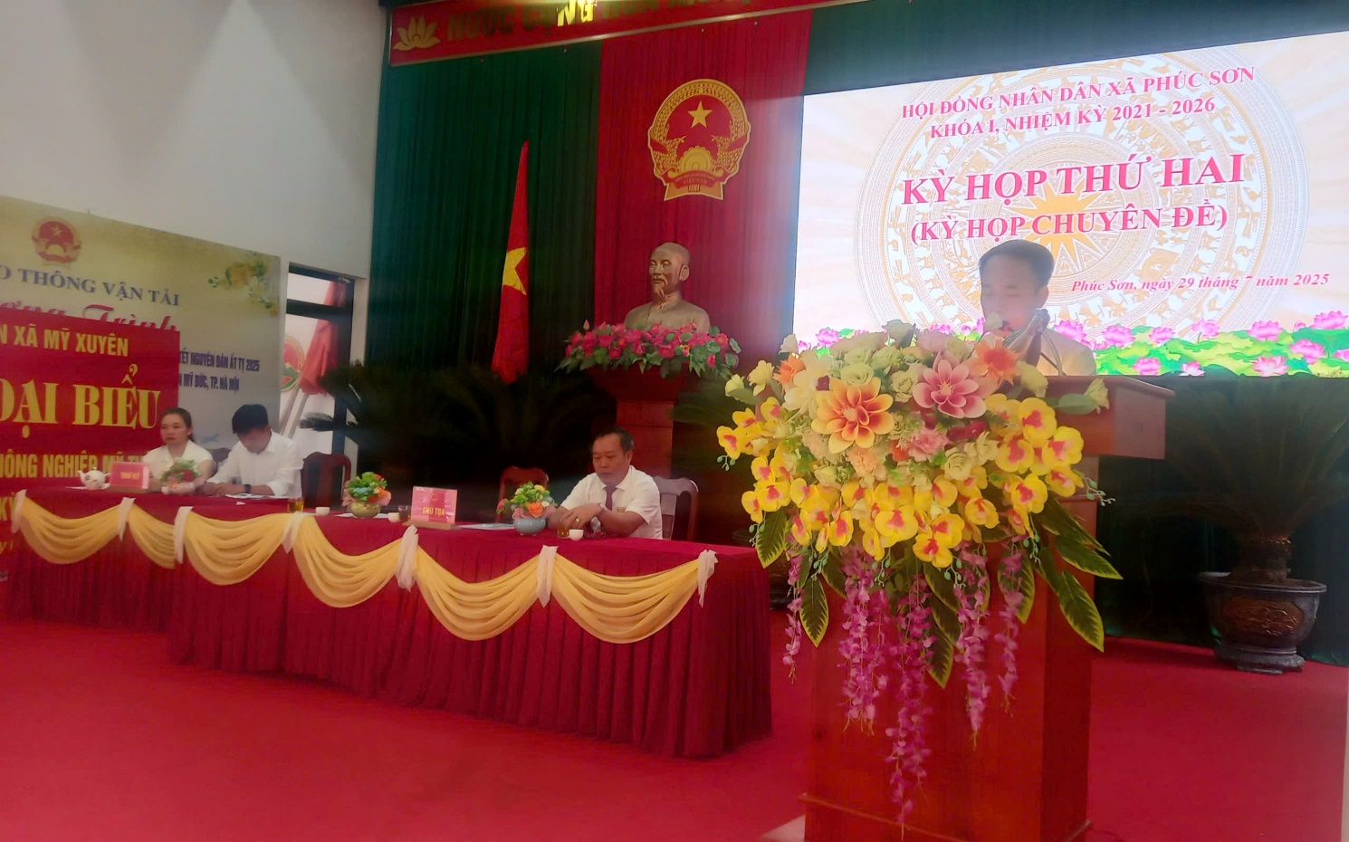 HĐND XÃ PHÚC SƠN TỔ CHỨC THÀNH CÔNG KỲ HỌP THỨ HAI – KHÓA I, NHIỆM KỲ 2021-2026- Ảnh 1.