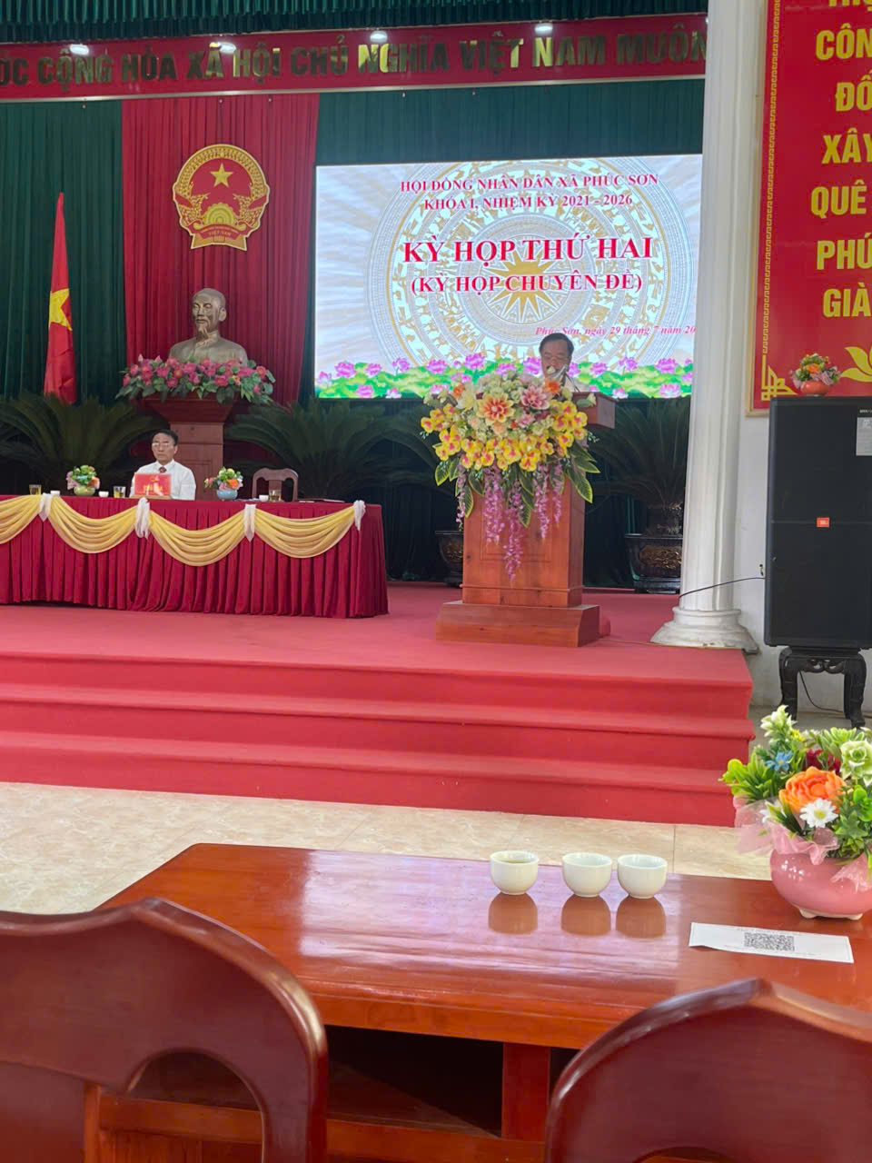 HĐND XÃ PHÚC SƠN TỔ CHỨC THÀNH CÔNG KỲ HỌP THỨ HAI – KHÓA I, NHIỆM KỲ 2021-2026- Ảnh 2.