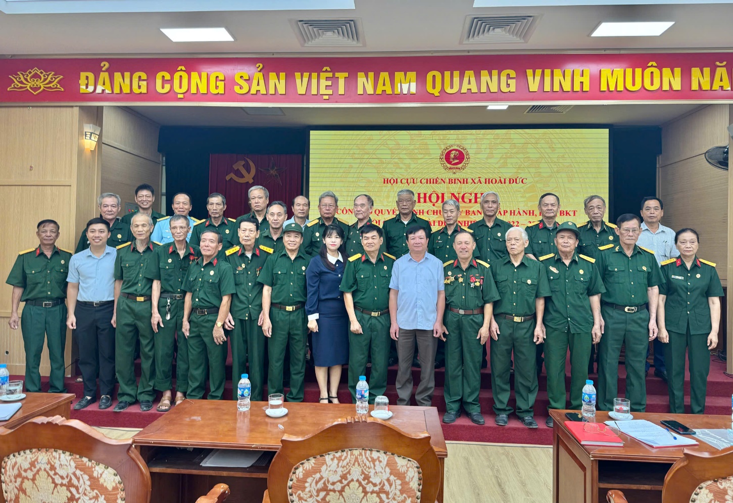 Đồng chí Trần Văn Nghĩa – Phó Bí thư Thường trực Đảng uỷ dự và chỉ đạo Hội nghị công bố thành lập Hội Cựu chiến binh xã- Ảnh 3.