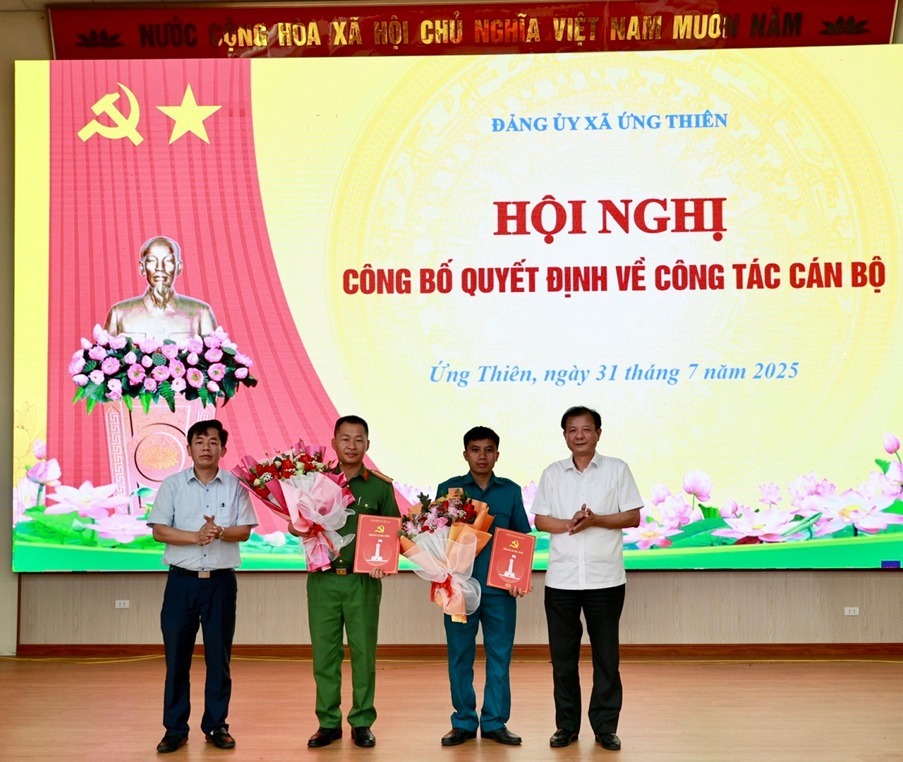 Hội nghị đóng góp ý kiến vào Dự thảo Báo cáo Chính trị trình Đại hội đại biểu Đảng bộ xã Ứng Thiên lần thứ I, nhiệm kỳ 2025-2030- Ảnh 3.