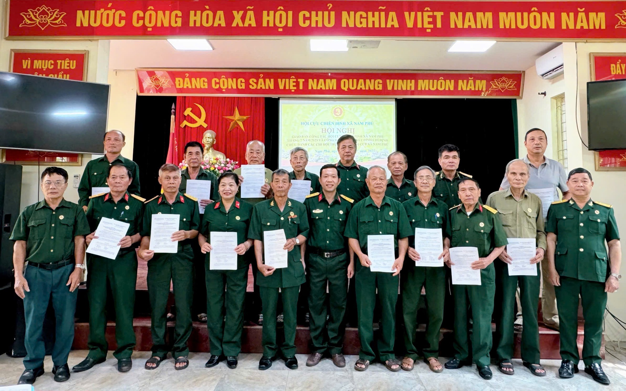 Hội Cựu chiến binh xã Nam Phù: kiện toàn nhân sự, phát huy truyền thống 
