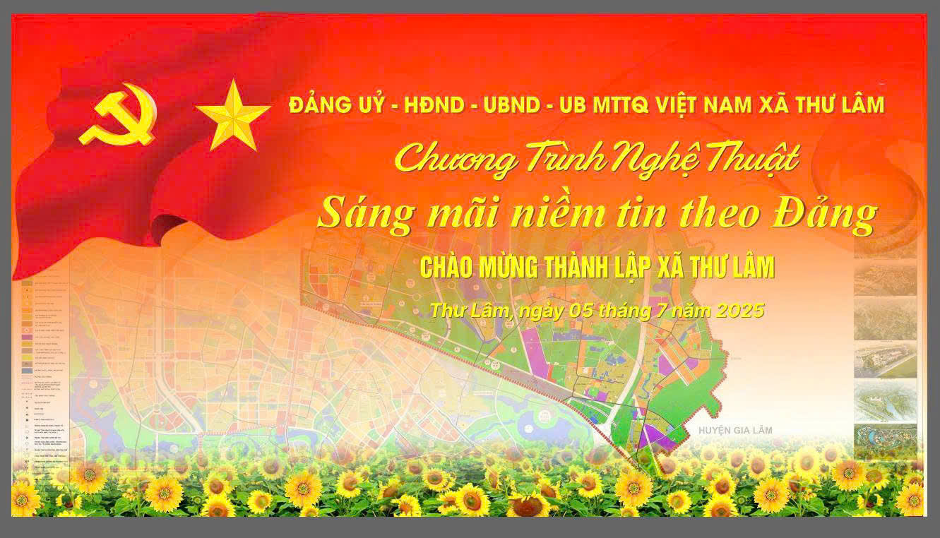 CHƯƠNG TRÌNH NGHỆ THUẬT " SÁNG MÃI NIỀM TIN THEO ĐẢNG " CHÀO MỪNG THÀNH LẬP XÃ THƯ LÂM- Ảnh 1.