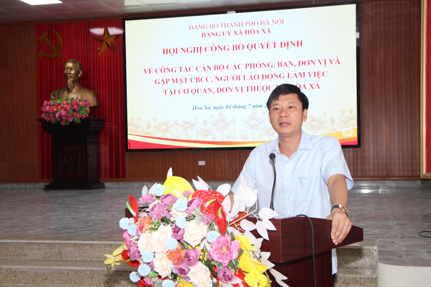 HÒA XÁ: CÔNG BỐ CÁC QUYẾT ĐỊNH VỀ TỔ CHỨC BỘ MÁY VÀ CÔNG TÁC CÁN BỘ- Ảnh 1.