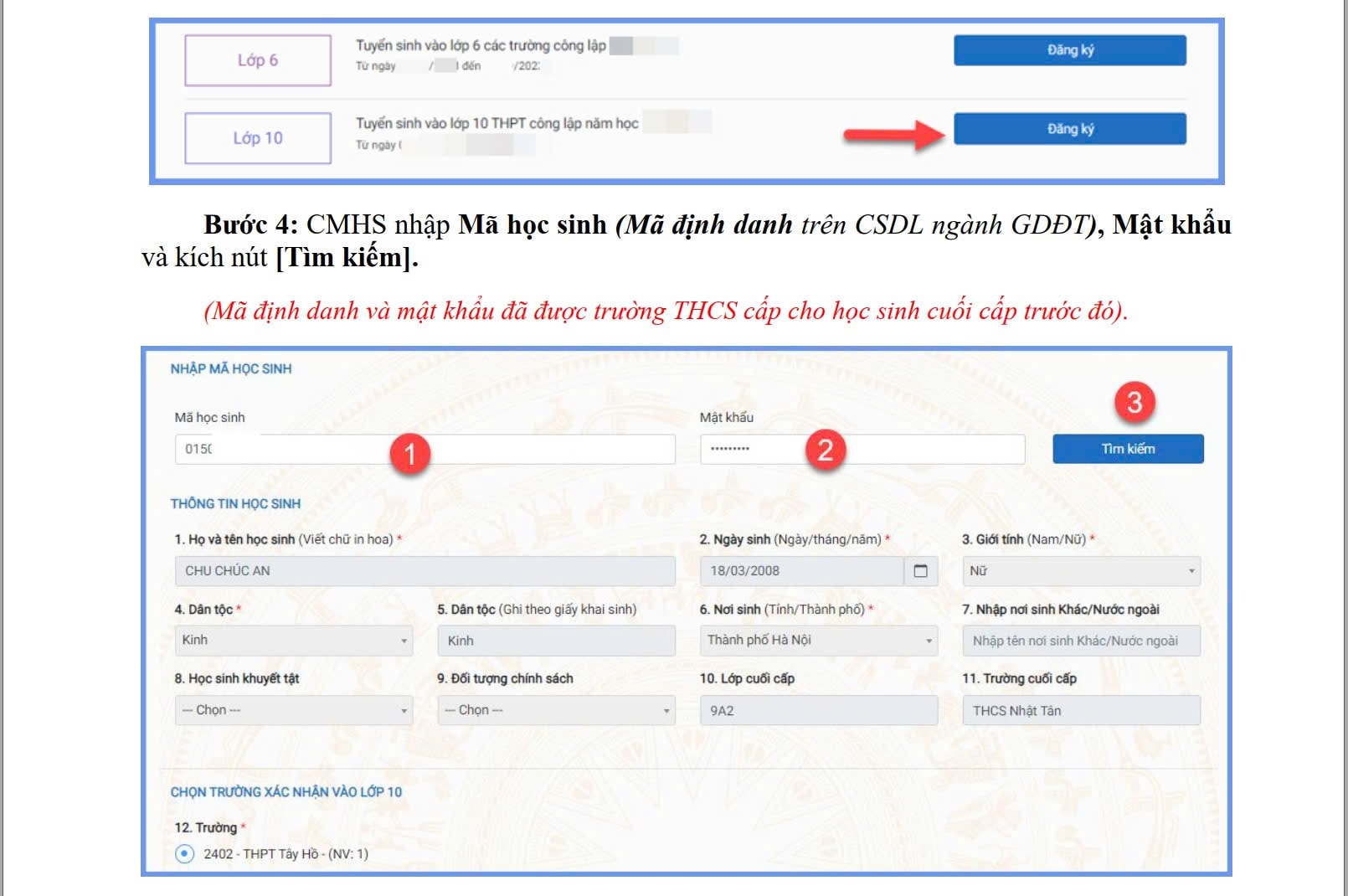 Quy trình xác nhận nhập học lớp 10 tại Hà Nội - Ảnh 3.