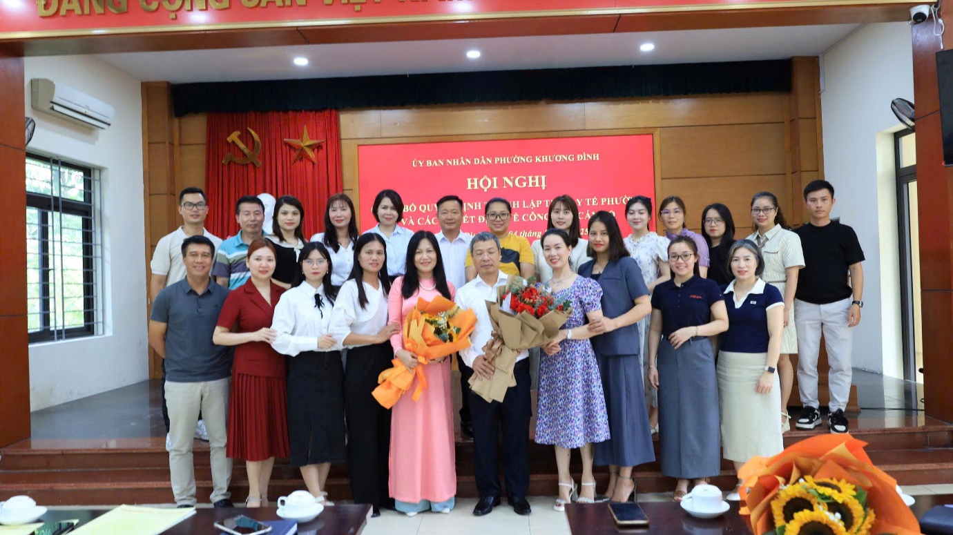 Hội nghị công bố Quyết định thành lập Trạm y tế phường Khương Đình- Ảnh 4.