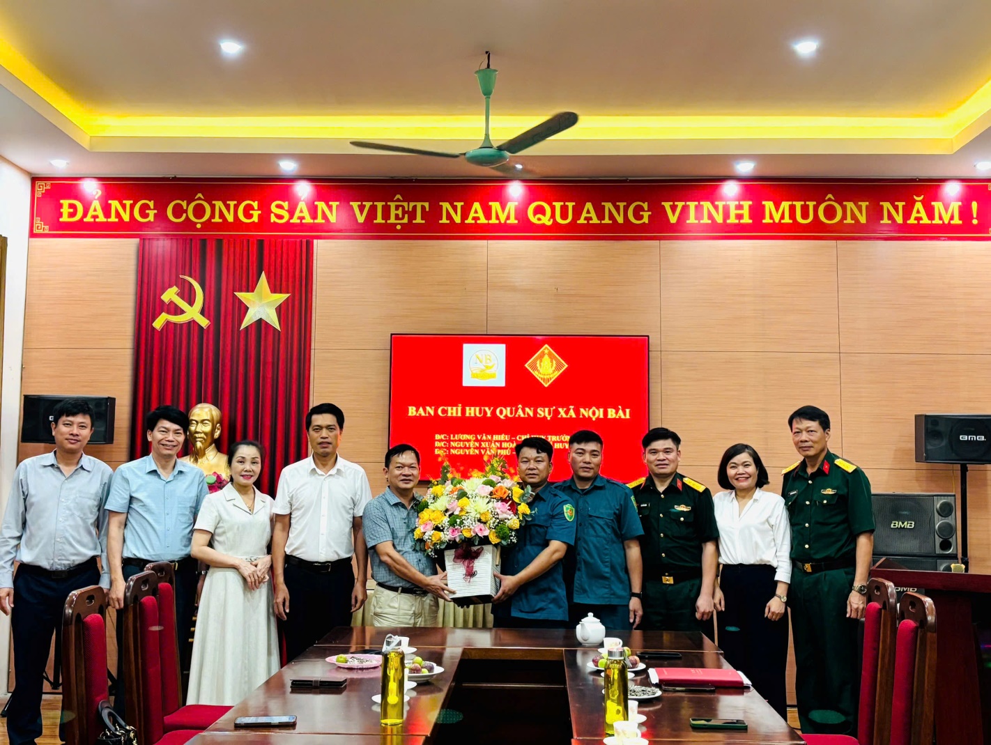 CÔNG BỐ VÀ RA MẮT BAN CHỈ HUY QUÂN SỰ XÃ NỘI BÀI- Ảnh 2.