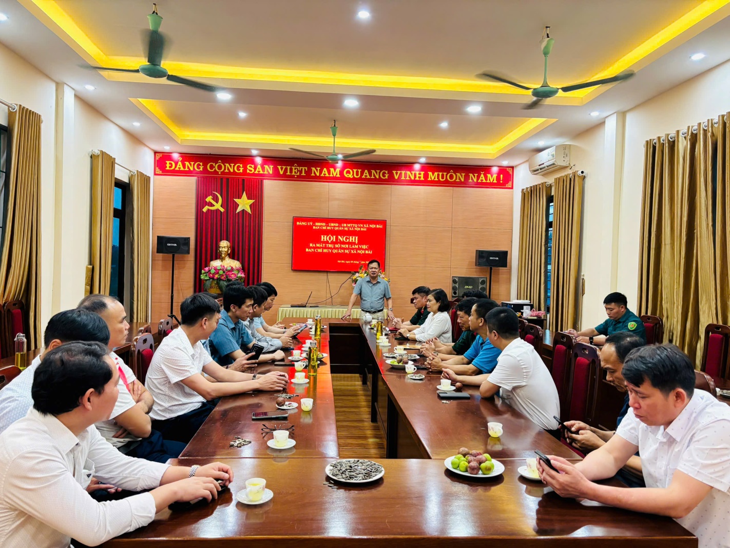 CÔNG BỐ VÀ RA MẮT BAN CHỈ HUY QUÂN SỰ XÃ NỘI BÀI- Ảnh 4.