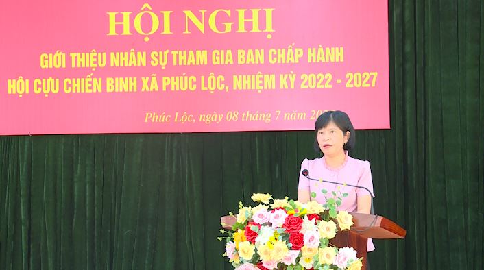 Hội nghị giới thiệu nhân sự tham gia Ban Chấp hành Hội CCB xã Phúc Lộc, nhiệm kỳ 2022-2027- Ảnh 3.
