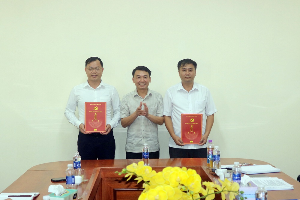 Xuân Mai: Trao các Quyết định bổ nhiệm lãnh đạo Ban xây dựng Đảng, Văn phòng Đảng ủy; thành lập Đảng bộ các cơ quan Đảng và Đảng bộ UBND xã Xuân Mai- Ảnh 1.