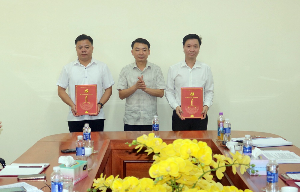 Xuân Mai: Trao các Quyết định bổ nhiệm lãnh đạo Ban xây dựng Đảng, Văn phòng Đảng ủy; thành lập Đảng bộ các cơ quan Đảng và Đảng bộ UBND xã Xuân Mai- Ảnh 2.