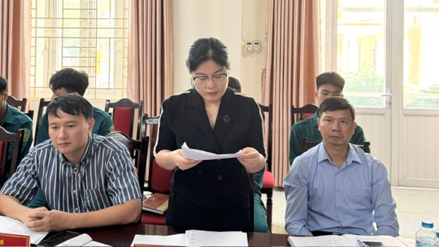 Đồng chí Bí thư Đảng ủy xã An Khánh làm việc với Ban chỉ huy Quân sự xã- Ảnh 4.