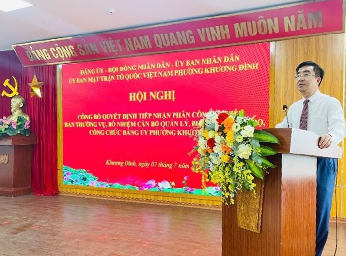 Khương Đình: Hoàn thiện bộ máy tổ chức theo mô hình mới, đảm bảo hiệu lực, hiệu quả- Ảnh 6.