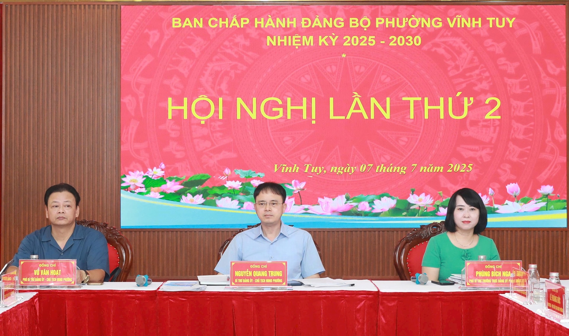 Phường Vĩnh Tuy: Đại hội đại biểu Đảng bộ lần thứ I dự kiến tổ chức trước ngày 31-8- Ảnh 1.