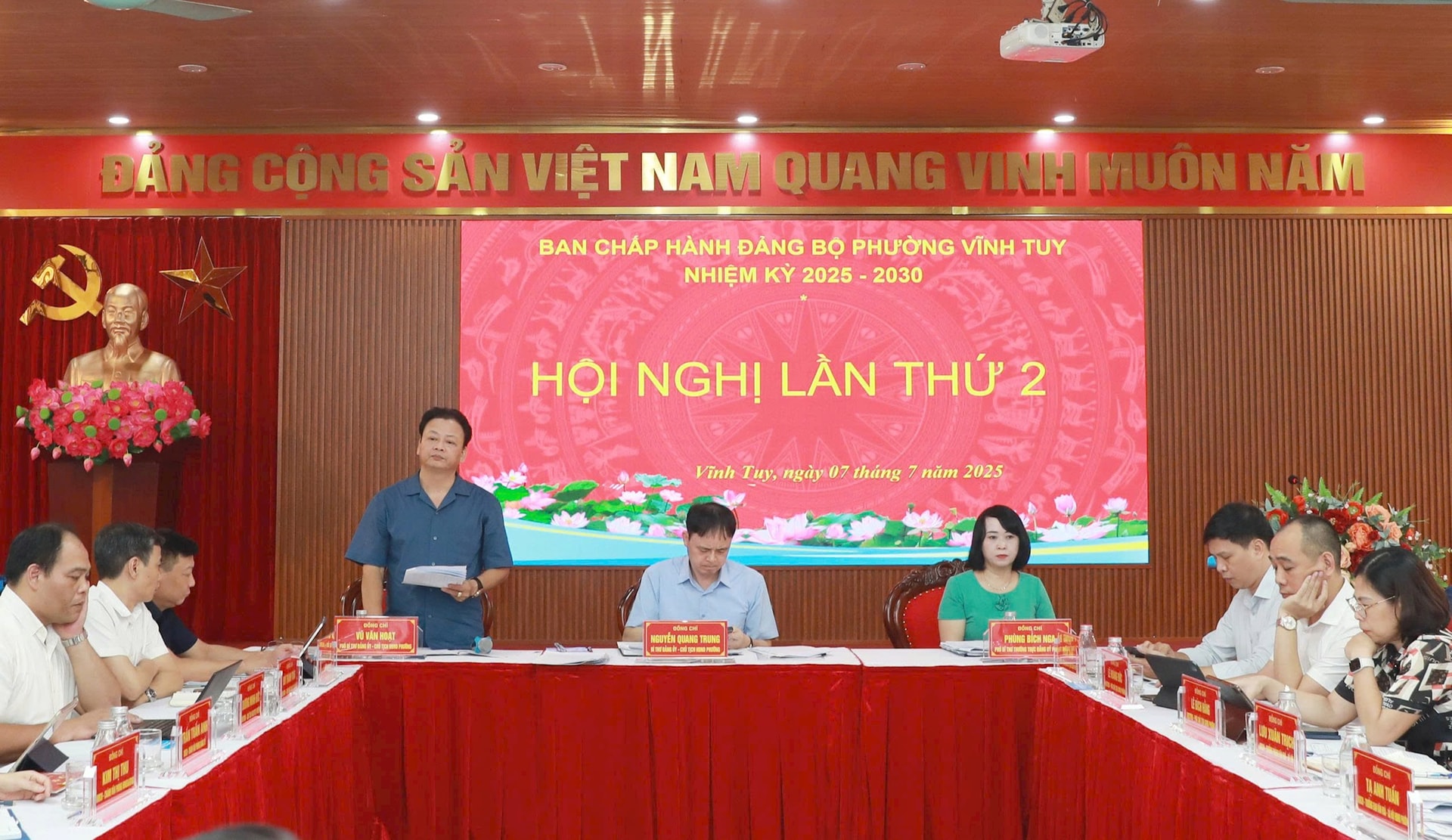 Phường Vĩnh Tuy: Đại hội đại biểu Đảng bộ lần thứ I dự kiến tổ chức trước ngày 31-8- Ảnh 2.