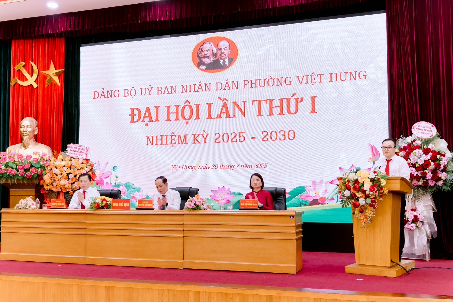 Đại hội Đảng bộ UBND phường Việt Hưng lần thứ nhất, nhiệm kỳ 2025 - 2030- Ảnh 5.