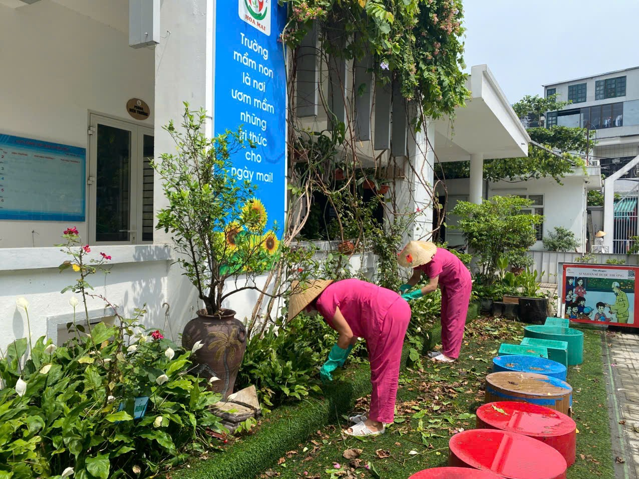 TRƯỜNG MẦM NON HOA MAI CHUẨN BỊ CHU ĐÁO ĐÓN TRẺ NGÀY TỰU TRƯỜNG- Ảnh 2.