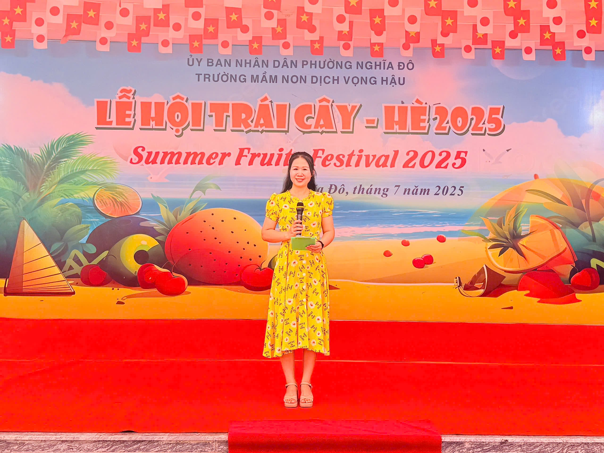 TƯNG BỪNG LỄ HỘI TRÁI CÂY – HÈ 2025 TẠI TRƯỜNG MẦM NON DỊCH VỌNG HẬU- Ảnh 1.