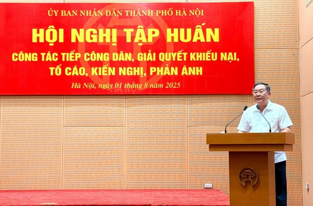 Hơn 1.800 cán bộ, công chức Hà Nội tập huấn công tác tiếp công dân- Ảnh 1.