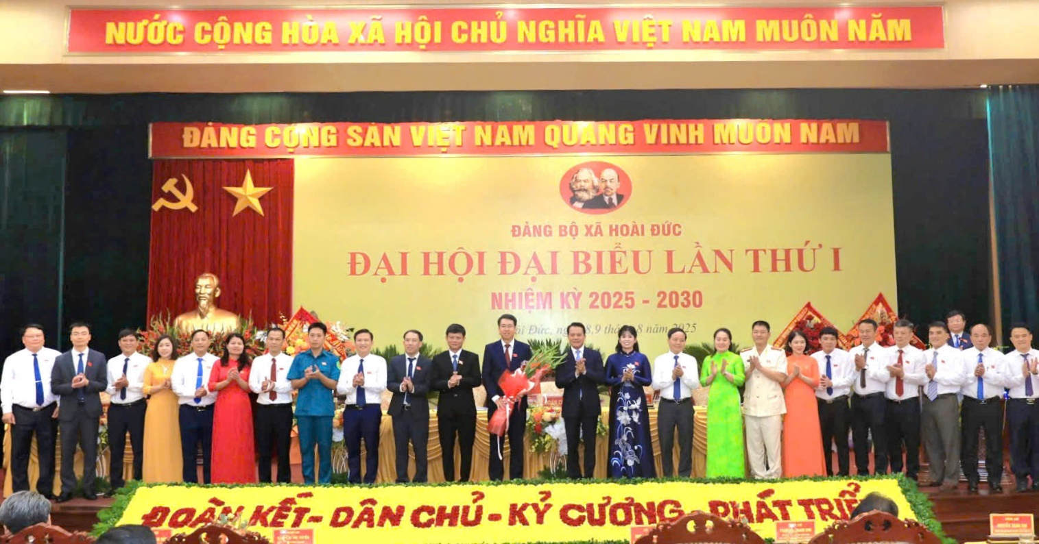 Đại hội đại biểu Đảng bộ xã Hoài Đức lần thứ I, nhiệm kỳ 2025-2030 thành công tốt đẹp- Ảnh 8.