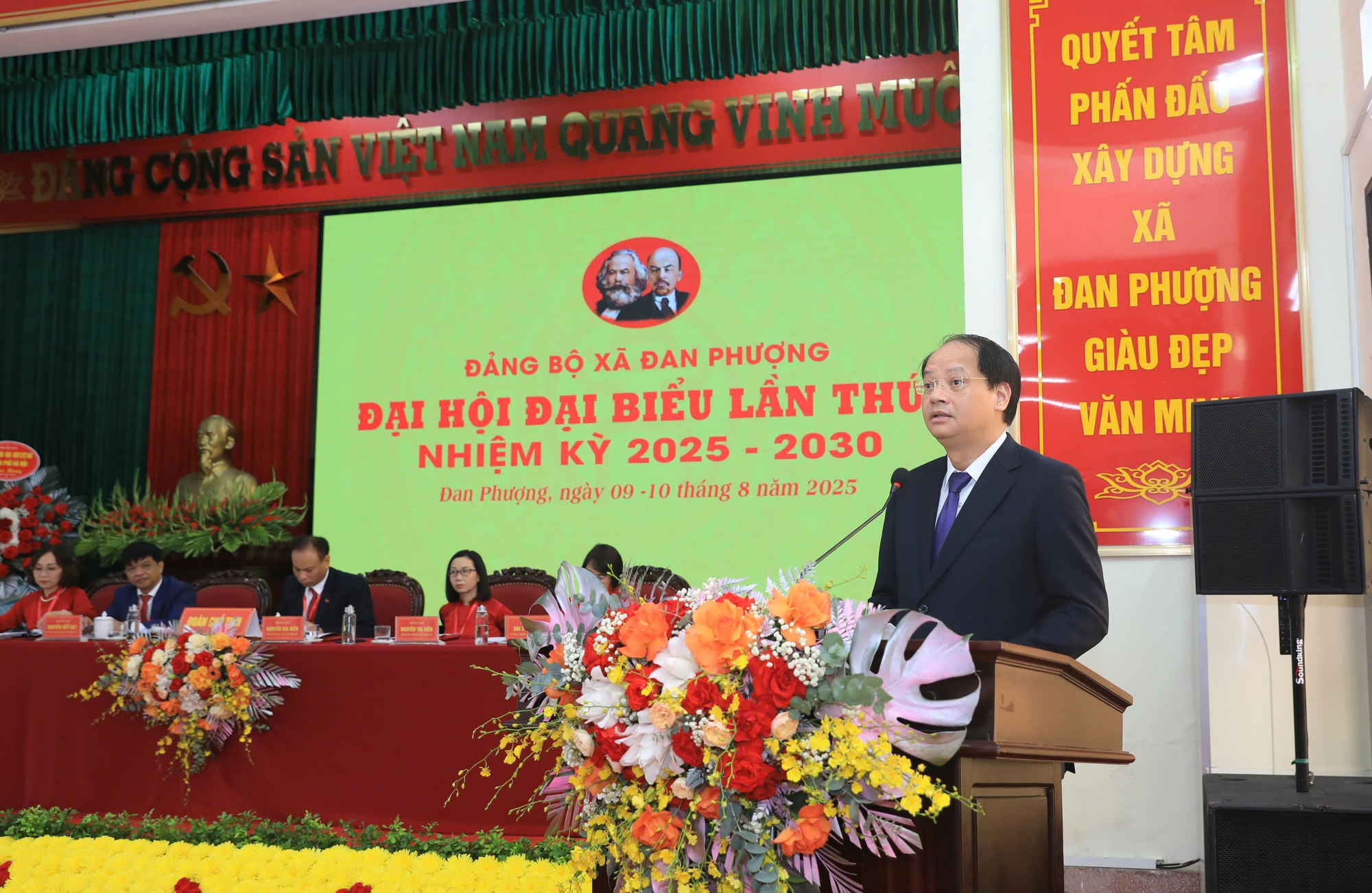 Đại hội đại biểu Đảng bộ xã Đan Phượng lần thứ I, nhiệm kỳ 2025-2030 diễn ra thành công tốt đẹp- Ảnh 7.