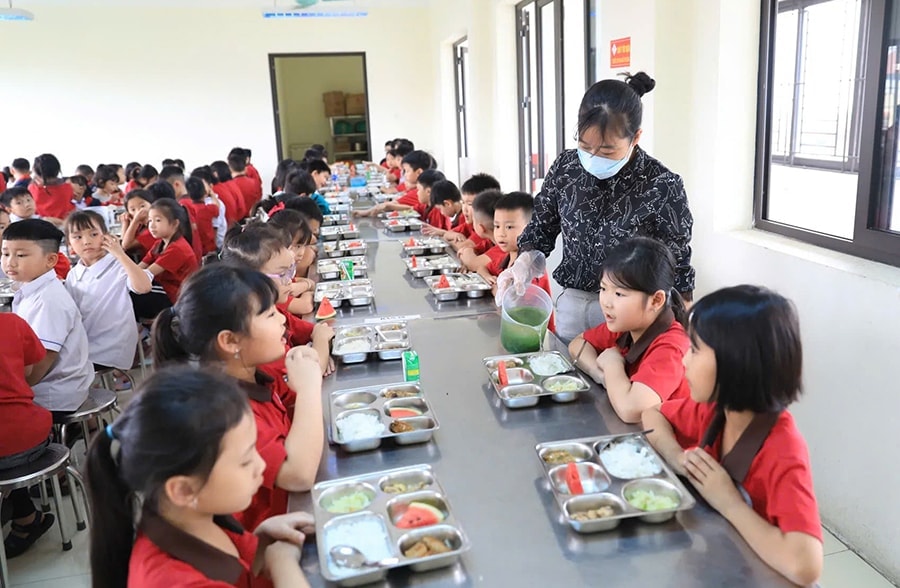 Hà Nội giao nhiệm vụ cho các đơn vị triển khai hỗ trợ bữa ăn bán trú cho học sinh- Ảnh 1.