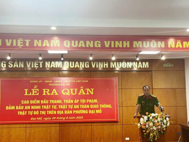 Phường Đại Mỗ ra quân mở đợt cao điểm đấu tranh, trấn áp tội phạm, đảm bảo an ninh trật tự, trật tự an toàn giao thông, trật tự đô thị- Ảnh 4.
