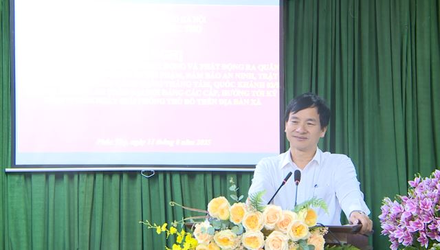 Công an xã Phúc Thọ đánh giá kết quả 01 tháng hoạt động; phát động ra quân cao điểm tấn công trấn áp tội phạm nhân dịp kỷ niệm các ngày lễ lớn- Ảnh 1.