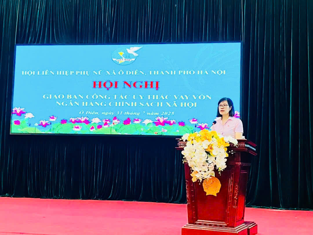 Phòng giao dịch Ngân hàng CSXH Đan Phượng giao ban với Hội Phụ nữ xã Ô Diên: Nâng cao hiệu quả ủy thác vay vốn những tháng cuối năm 2025- Ảnh 3.