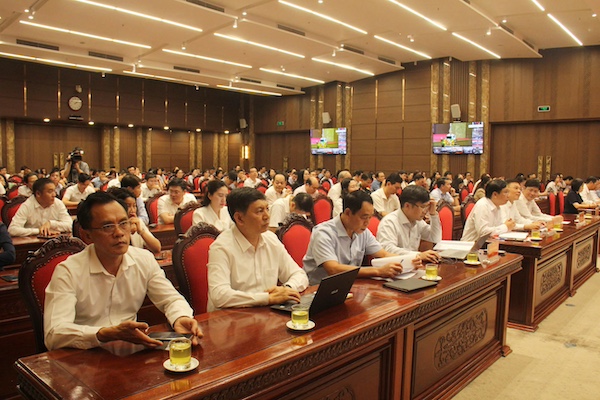 Xã Nam Phù dự hội nghị Quán triệt Nghị quyết số 66-NQ/TW về xây dựng, thi hành pháp luật- Ảnh 4.