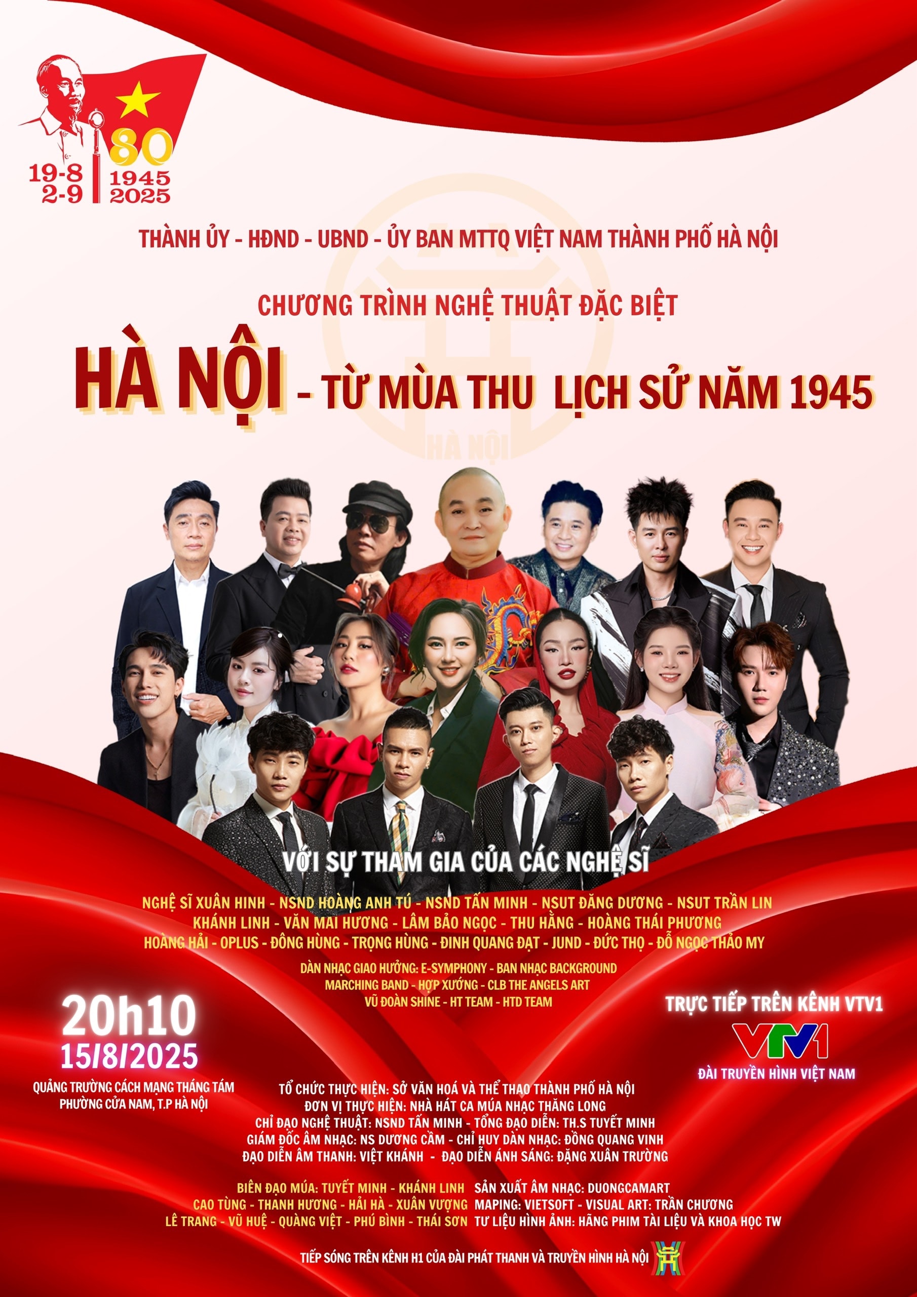 “Hà Nội - Từ mùa thu lịch sử năm 1945” - concert hùng tráng tại Quảng trường Cách mạng Tháng Tám- Ảnh 1.