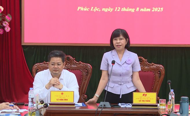UBND xã Phúc Lộc làm việc với Phòng Văn hoá – Xã hội về chương trình nhiệm vụ công tác trọng tâm 6 tháng cuối năm 2025- Ảnh 1.