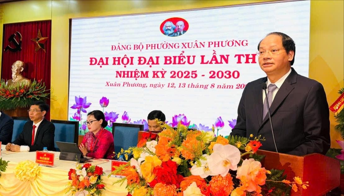 Đảng bộ phường Xuân Phương tổ chức thành công Đại hội đại biểu lần thứ I, nhiệm kỳ 2025-2030.- Ảnh 5.