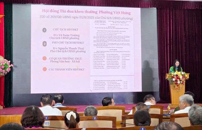 Phường Việt Hưng phát động thi đua cao điểm chào mừng kỷ niệm 80 năm Cách mạng Tháng Tám và Quốc khánh 2/9, chào mừng Đại hội Đại biểu Đảng bộ phường Việt Hưng lần thứ I- Ảnh 2.