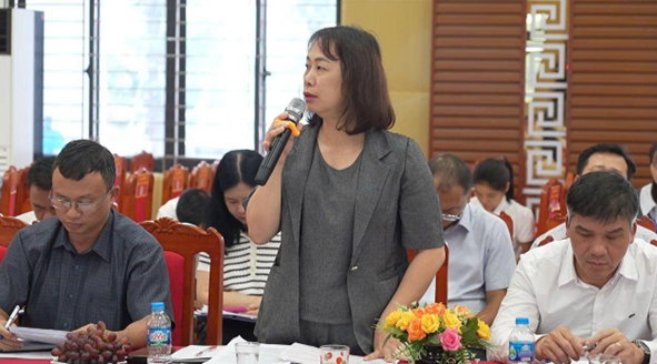 Đồng chí Nguyễn Mạnh Quyền –Phó Chủ tịch UBND thành phố Hà Nội làm việc về tháo gỡ một số khó khăn, tồn tại trên địa bàn xã Hát Môn- Ảnh 4.