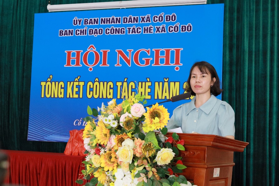 Ban chỉ đạo hè xã Cổ Đô tổ chức tổng kết công tác hè năm 2025.- Ảnh 2.