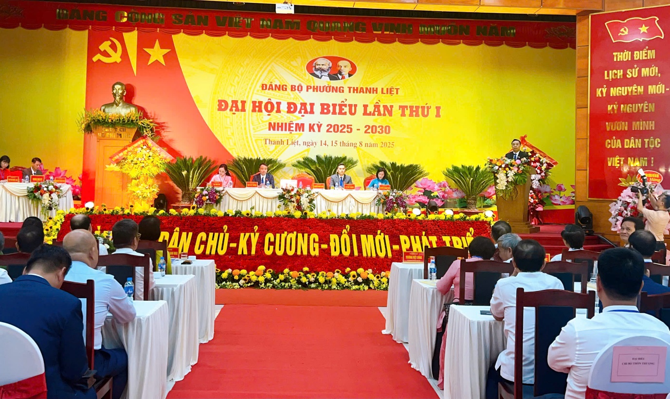 Đại hội Đại biểu Đảng bộ phường Thanh Liệt lần thứ I, nhiệm kỳ 2025 – 2030: Vững vàng niềm tin, bứt phá vươn lên, xây dựng Thanh Liệt phát triển bền vững- Ảnh 5.