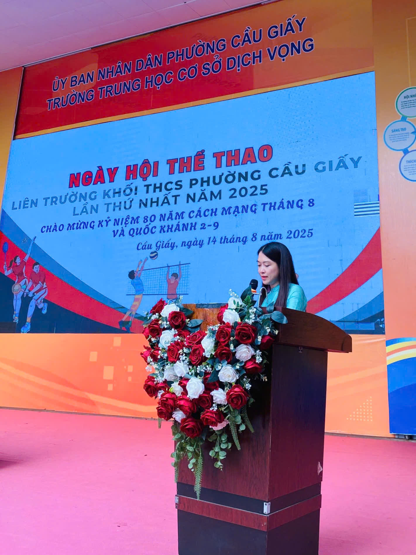 NGÀY HỘI THỂ THAO LIÊN TRƯỜNG KHỐI THCS PHƯỜNG CẦU GIẤY LẦN THỨ NHẤT NĂM 2025- Ảnh 4.