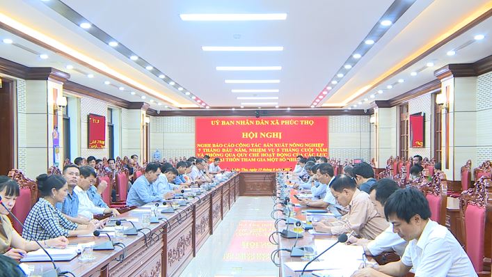 UBND xã Phúc Thọ làm việc với Phòng Kinh tế về một số nhiệm vụ trọng tâm- Ảnh 7.