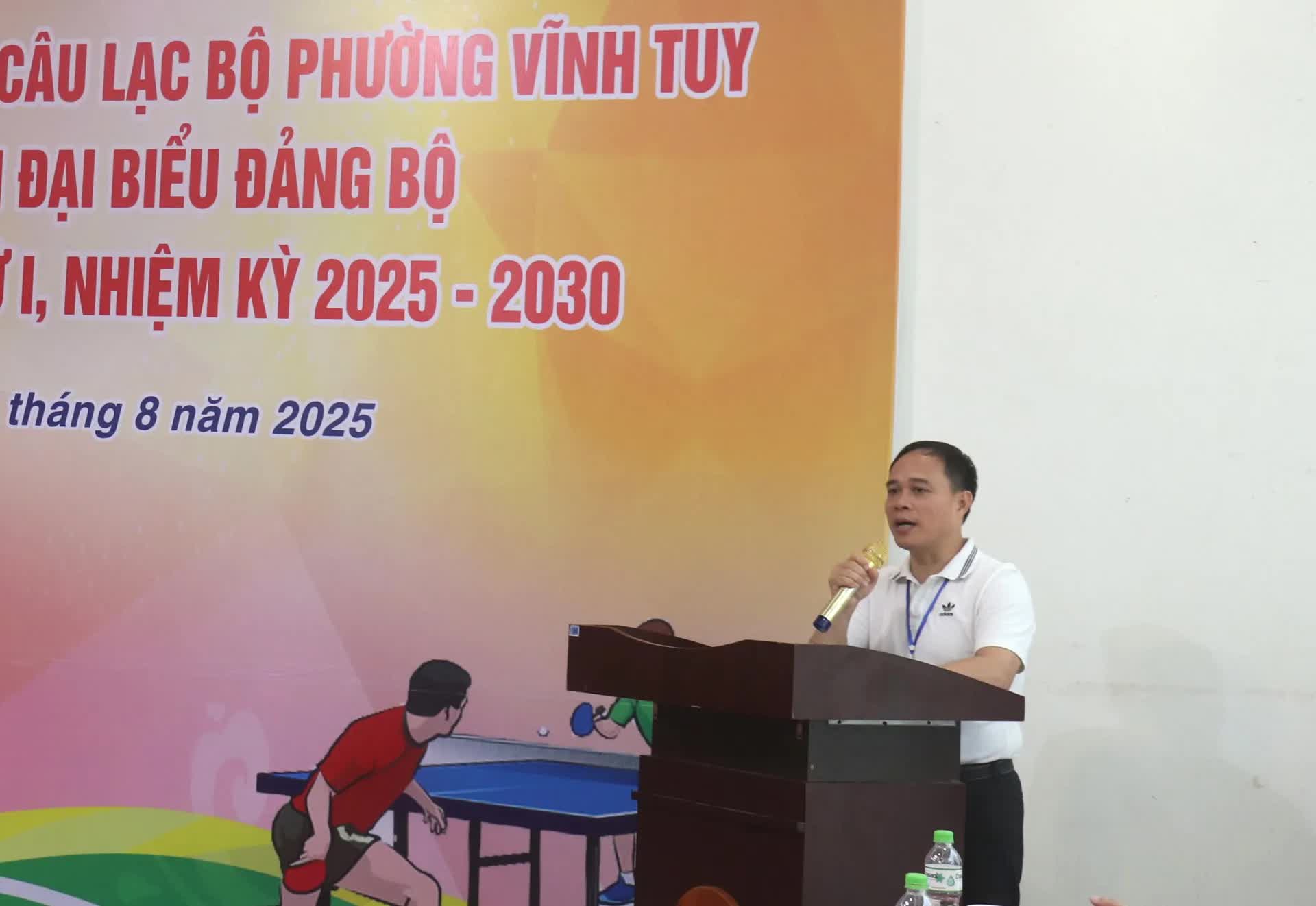 120 vận động viên tranh tài tại Giải bóng bàn các câu lạc bộ chào mừng Đại hội Đảng bộ phường Vĩnh Tuy- Ảnh 3.